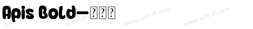 Apis BoLd字体转换